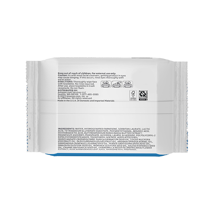 OEM Non Comedogenic Makeup Remove Wipe Fragrance Free Face Wipes 25 Count