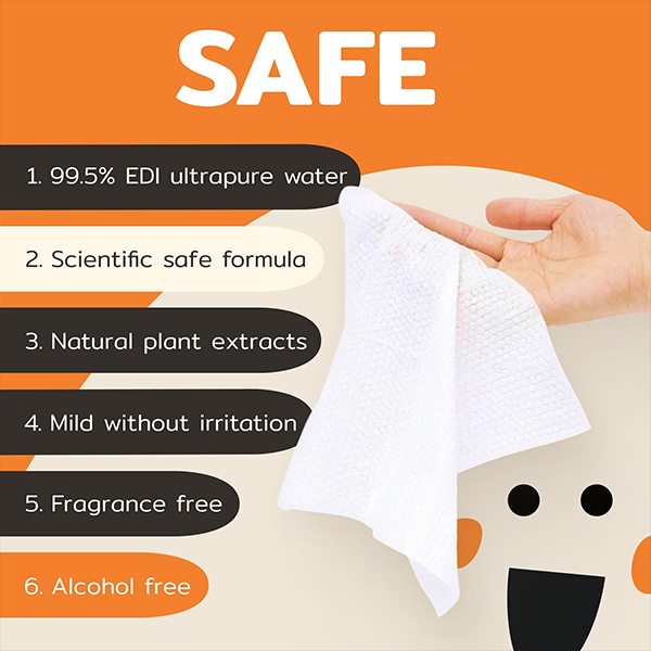 Spunlace Non Woven Wet Wipes Sensitive Skin Wet Wipes For Cleaning Babies