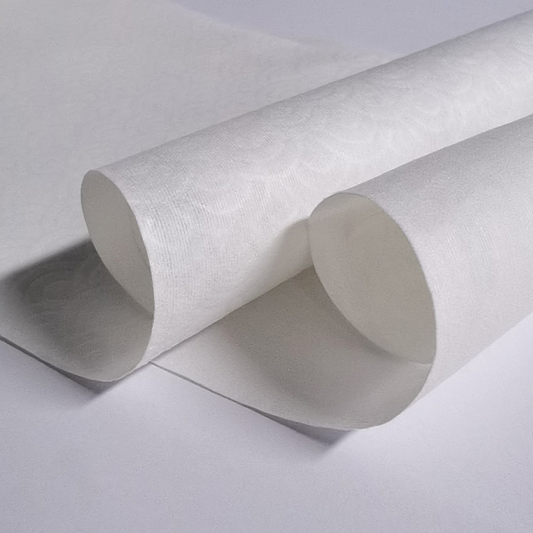 Flushable Spunlace Nonwoven Fabric Wipes 65 Gsm Raw Materials Fabric Roll Wet Wipes