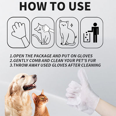  6 PCS Unscented Extra Thick EDI Water Pet Bathing Wipes For Dogs And Cats