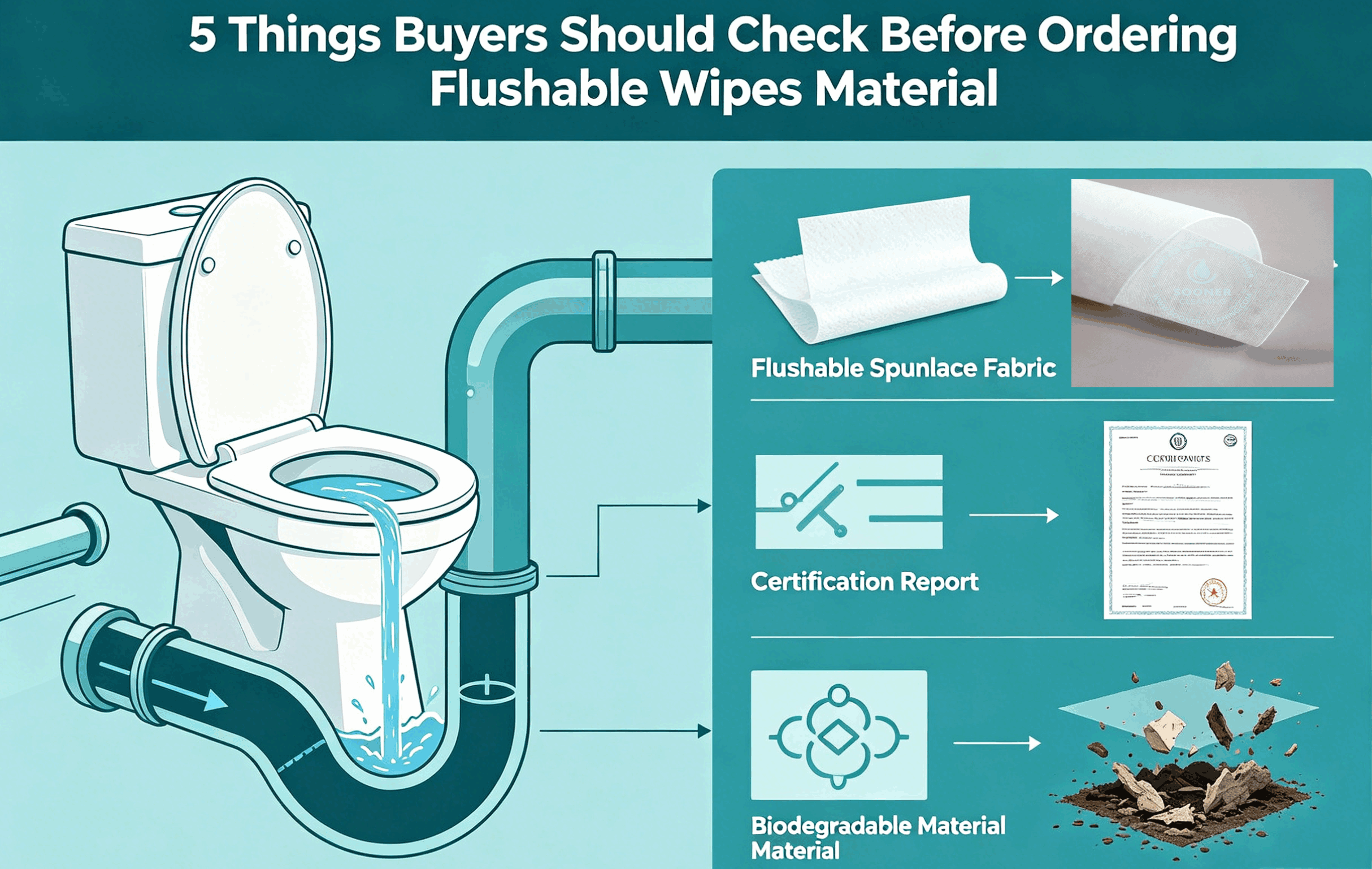 Flushable Wipes Material Procurement Guide: 5 Key Factors Buyers Must Consider Before Ordering